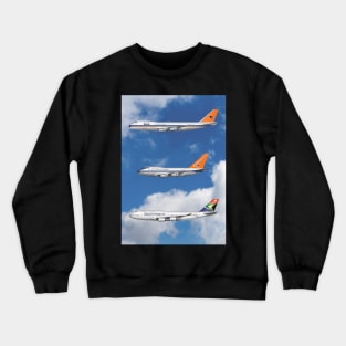 South African Airways Livery of 747 Jets Crewneck Sweatshirt